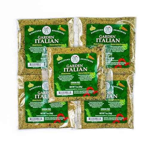 Miniatura 18 de MySALT - Mezcla de aderezo ranch, paquete de 5, condimentos sin sodio, sabor rancho estilo restaurante para salsa o aderezo casero bajo en sodio