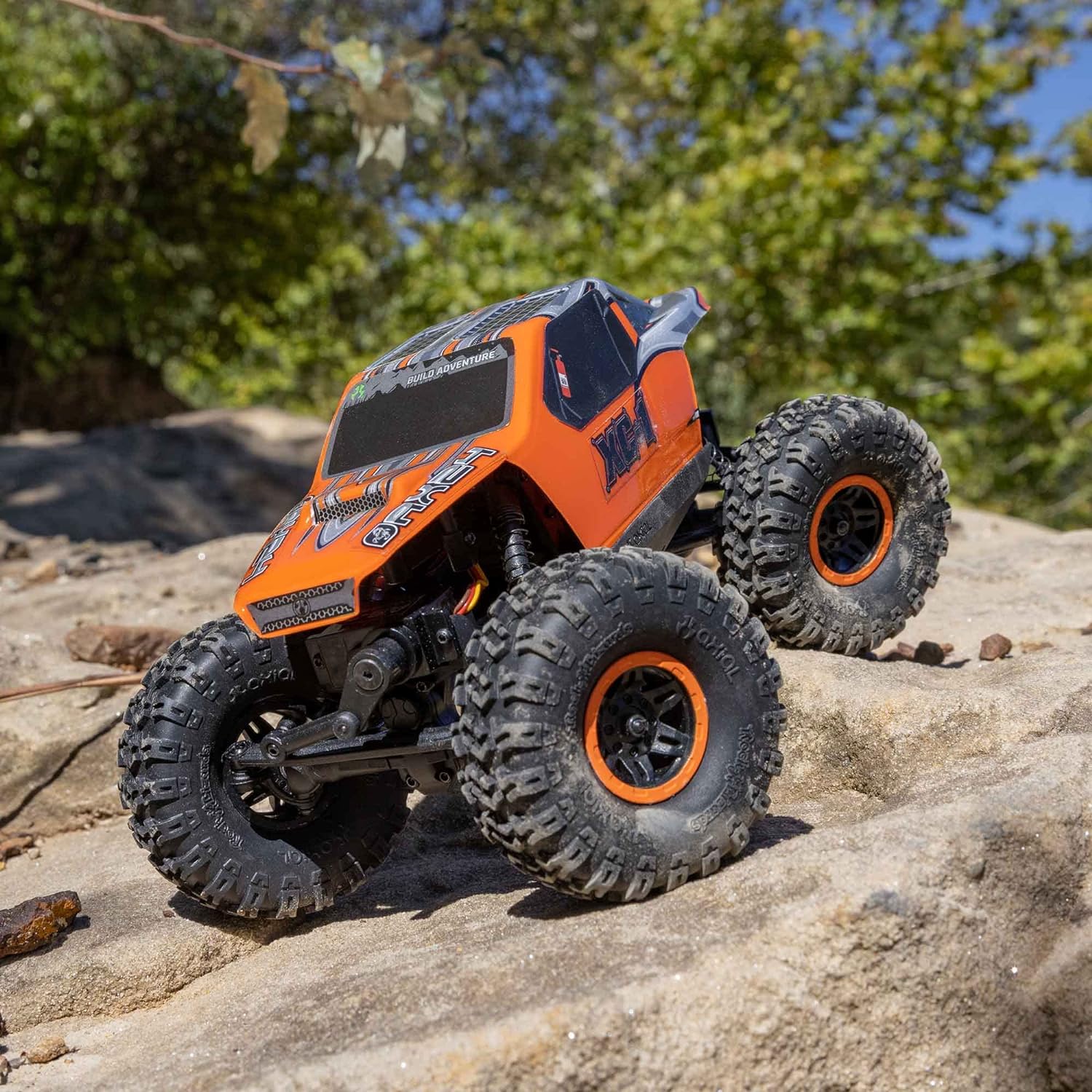 Axial RC Truck 1/24 AX24 XC-1 4WS Crawler Brushed RTR (Includes Everything Needed No Other purchases Required), Orange, AXI00003T2 - Image 3