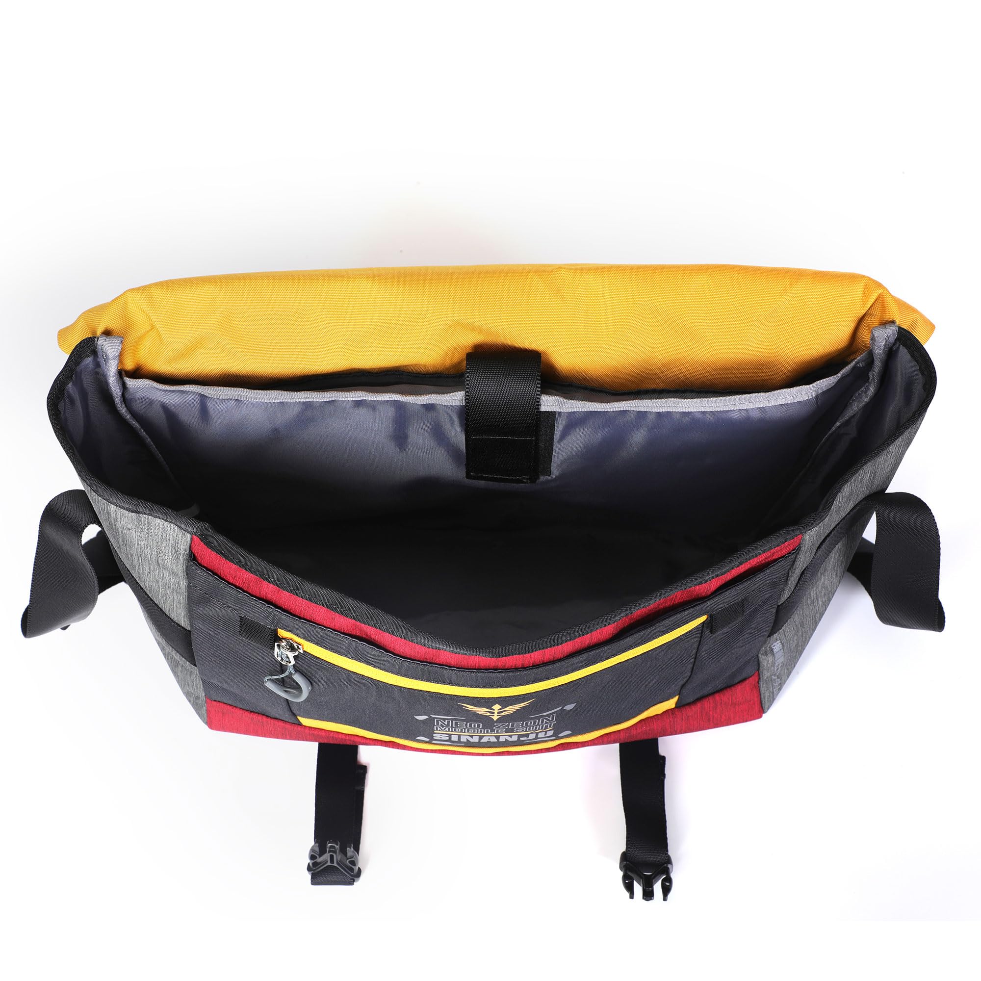 FX Creations GundamUC SINANJU MSN-06S borsa tracolla uomo, borsa messenger | grande capacità, nylon migliorato, scomparti multipli, antigoccia, multiuso, quotidiano/viaggi/lavoro/affari