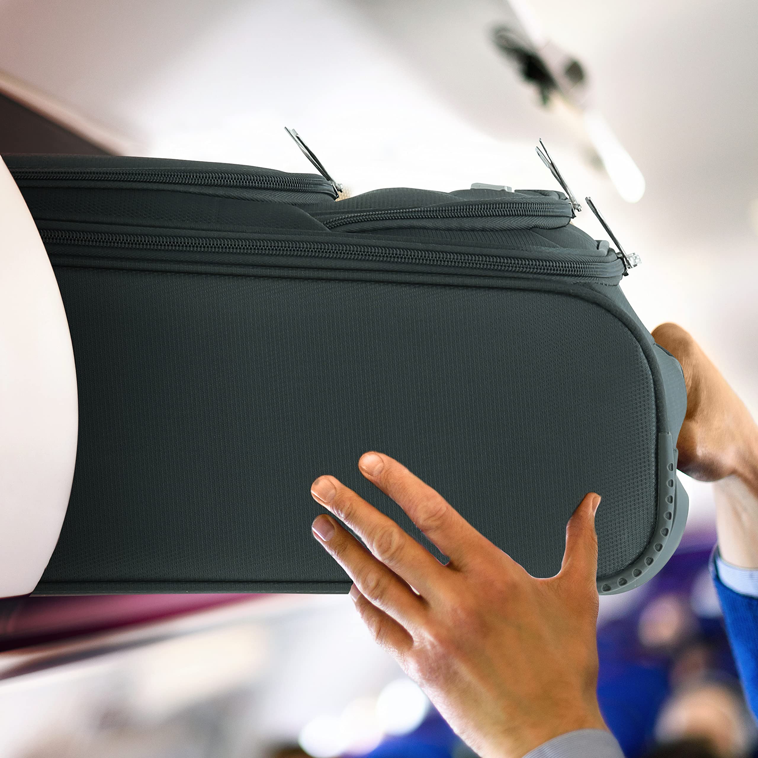 Flight Knight Lightweight 4 Wheel 800D Soft Case Suitcases Anti Crack Cabin & Hold Luggage Options Approved for Over 100 Airlines Including easyJet, BA & Many More!