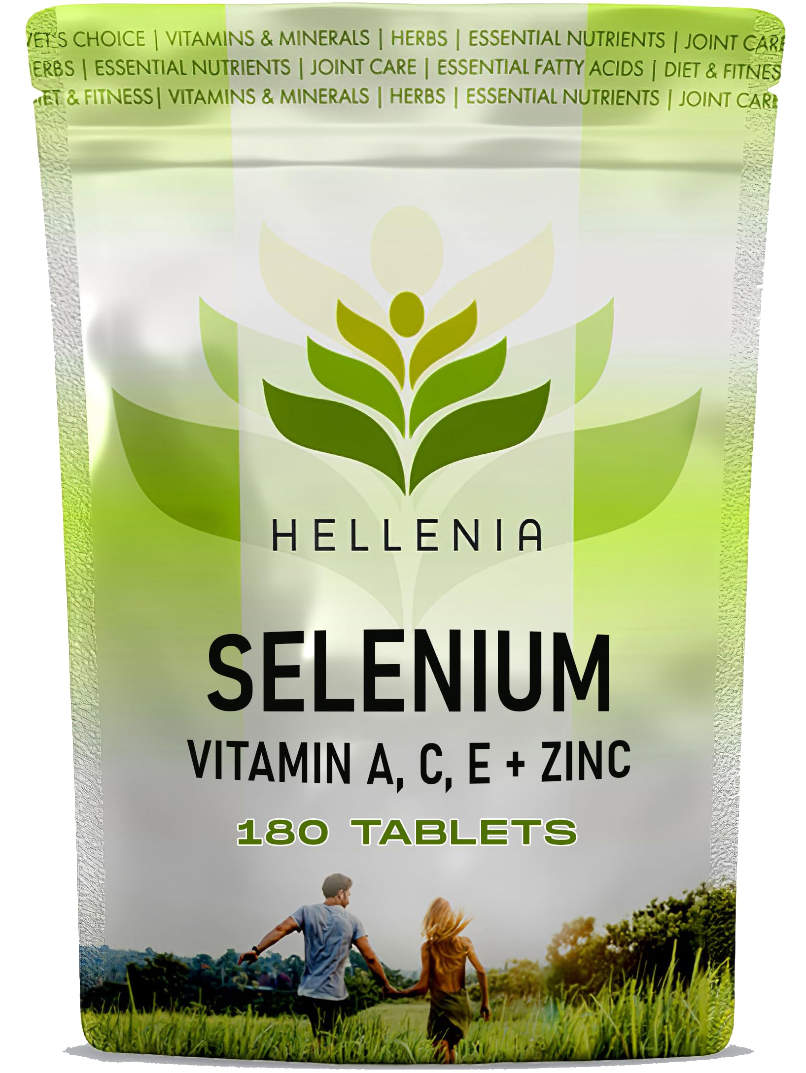Selenium Supplements 200µg Plus Vitamins A,C,E and Zinc - 180