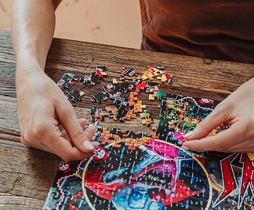 Miniatura 5 de Killer Klowns from Outer Space Kollage B - Rompecabezas de 1000 piezas para adultos, 28 x 20 pulgadas