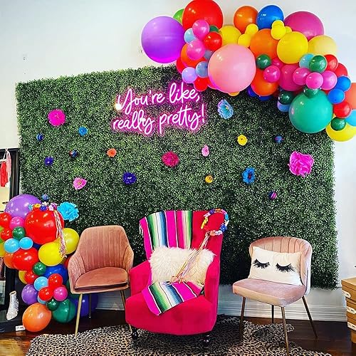 Miniatura 4 de Kit de arco de guirnalda de globos de fiesta de 16.3 pies para fiesta temática mexicana, arco iris, cumpleaños, cumpleaños, despedida de soltera,