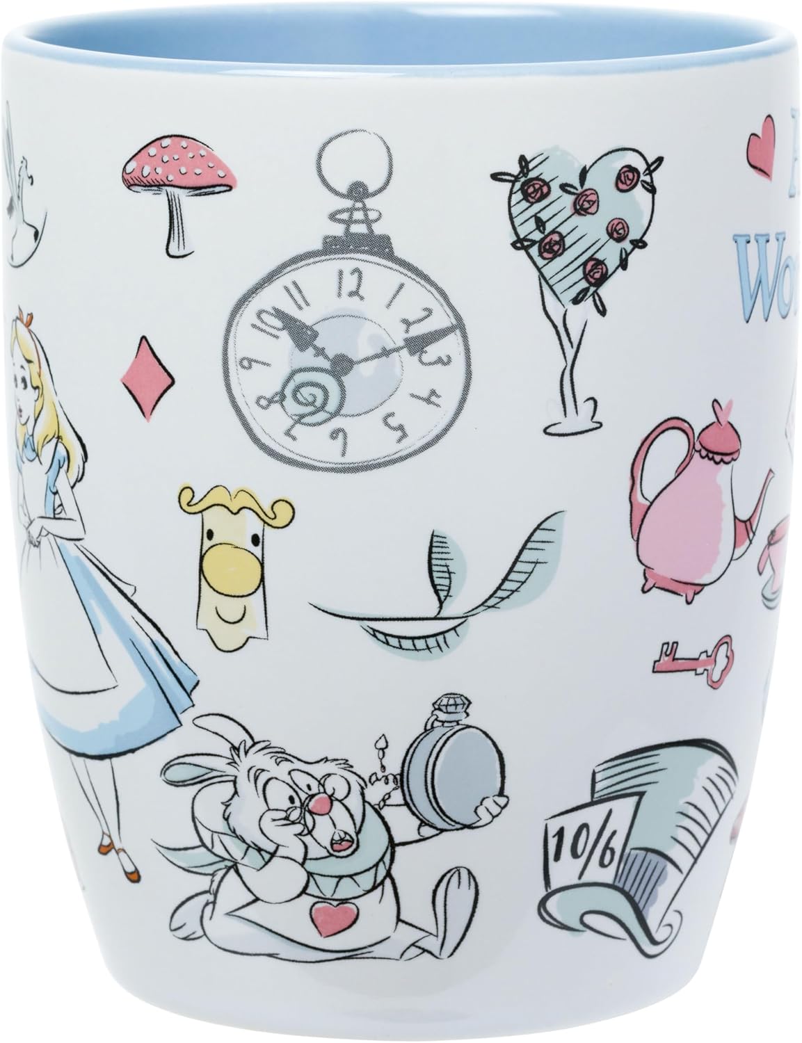 Silver Buffalo Alice in Wonderland Icons 25oz Jumbo Curved Ceramic Mug - Image 2