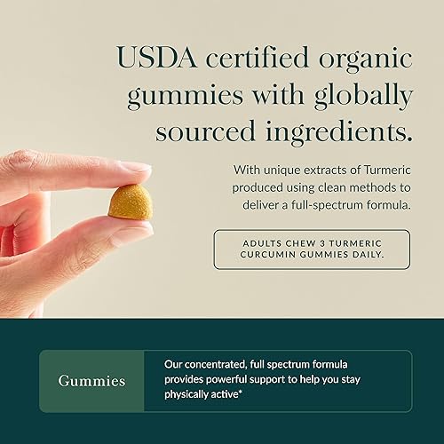 Miniatura 4 de Gaia Herbs Gomitas de cúrcuma Supreme extra fuertes. Apoya el alivio de la hinchazón para ayudar a mantener un estilo de vida activo. Gomitas de