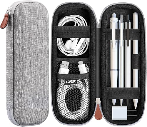 Miniatura 8 de AGPTEK Estuche Portador de Lápices Compatible con Apple Pencil, Stylus iPad Pro Pen, Lápiz, Samsung, Huawei, Accesorios para Apple Pen, Cable USB,