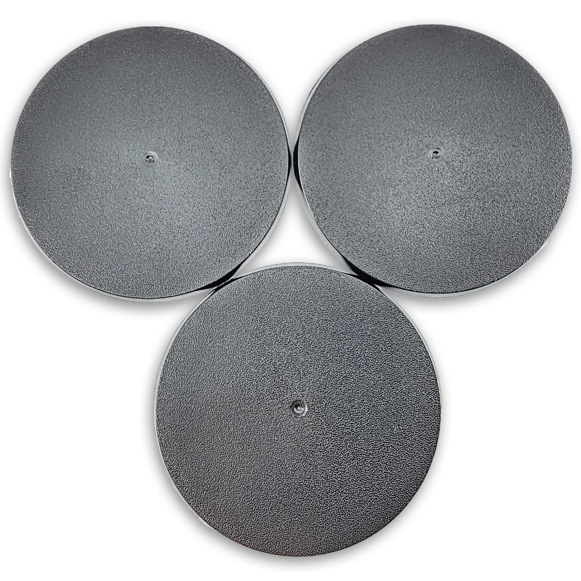 Hobby Heaven 90mm Round Plastic Warhammer Bases - Black Miniature Bases for Wargaming Miniatures Figures - Model Painting Plastic Figures Wargame Miniatures - Durable Tabletop Games Basing (3 pcs)