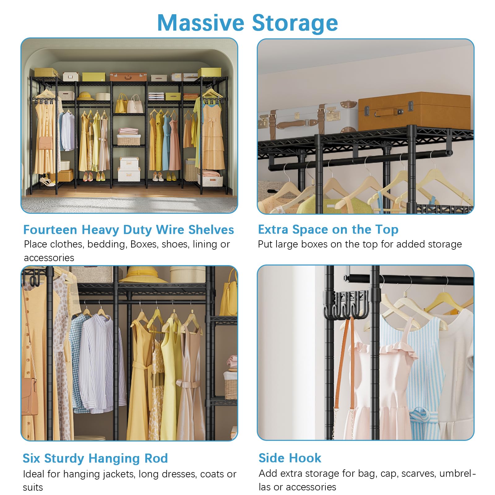 Extra Large Garment Rack Snapklik.com : Extra Large Garment Rack, Heavy Duty Clothes Rack ...