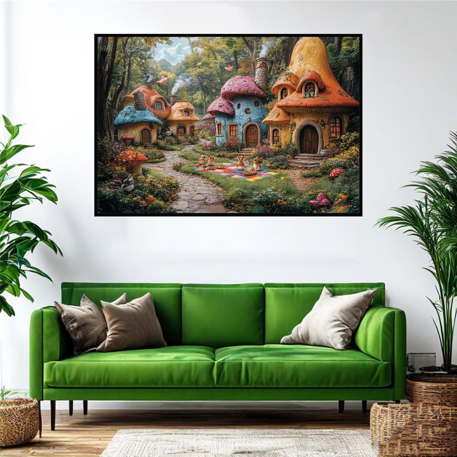 Rêve Puzzle 2000 Pieces Adultes Cabine Puzzles Classiques Panorama Bois Difficile Impossible Geant Jigsaw Jeu éducatif Défi Jouet pour Enfants et Adulte dès 14 Ans Cadeau Homme Femme Boxed P-788