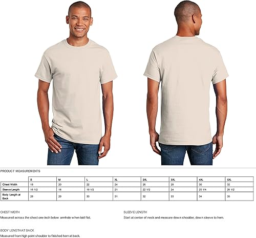 Miniatura 6 de Gildan Camiseta de ultra algodón, estilo G2000, paquete de 2, natural (paquete de 2), XL, Natural