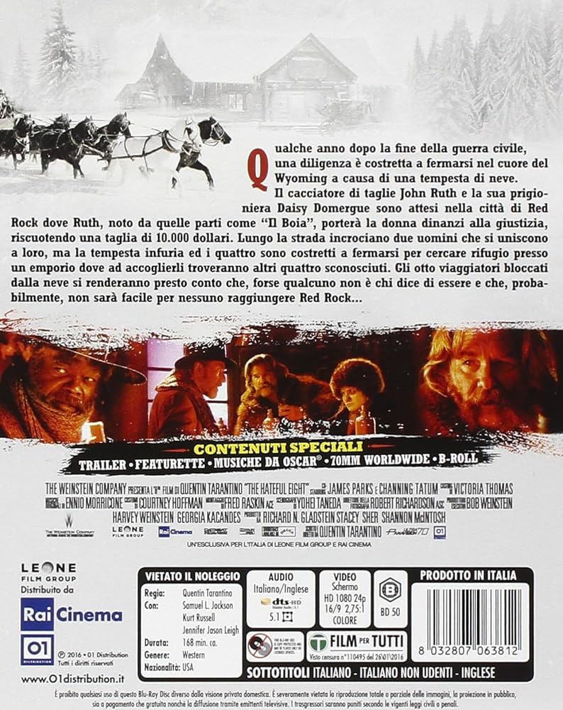 Amazon.co.jp | The Hateful Eight [Blu-ray] [Import italien