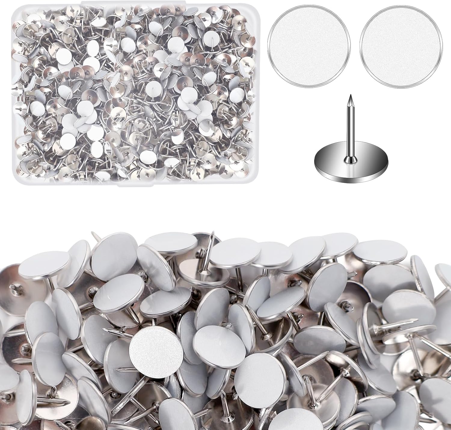 TAINAT 240PCS Reflective Tack,Trail Marking Tack,Glow Thumb