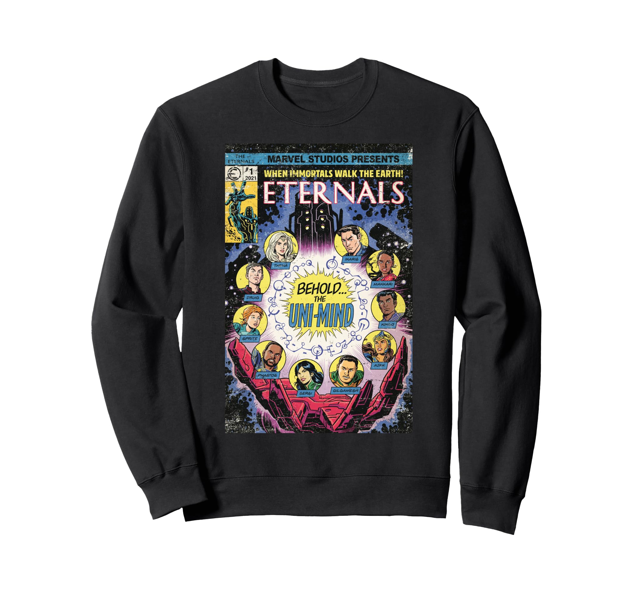 Sweatshirt Marvel Eternals vintage : le cadeau idéal pour collectionneur de comics