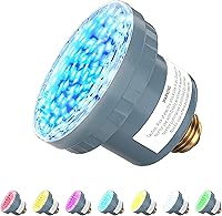Vista 2 de LAMPAOUS Bombilla LED para piscina de 35 W RGB que cambian de color, compatible con Pentair, luces de piscina Hayward, iluminación submarina de 120