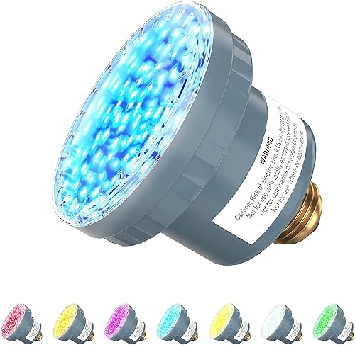 Miniatura 2 de LAMPAOUS Bombilla LED para piscina de 35 W RGB que cambian de color, compatible con Pentair, luces de piscina Hayward, iluminación submarina de 120