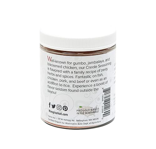 Miniatura 4 de Spice Hut - Condimento criollo orgánico, con sal, mezcla de especias secas de Louisiana para cocinar sabroso jambalaya, gumbo, barbacoa, comida de