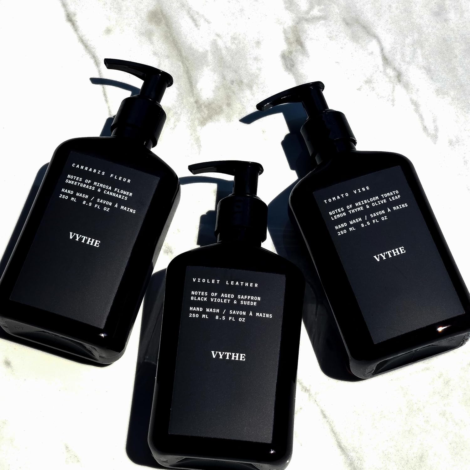 VYTHE Hand Wash, Cèdre Santal - Moisturizing Liquid Hand Soap with Aloe Vera & Argan Oil, 8.5 fl oz