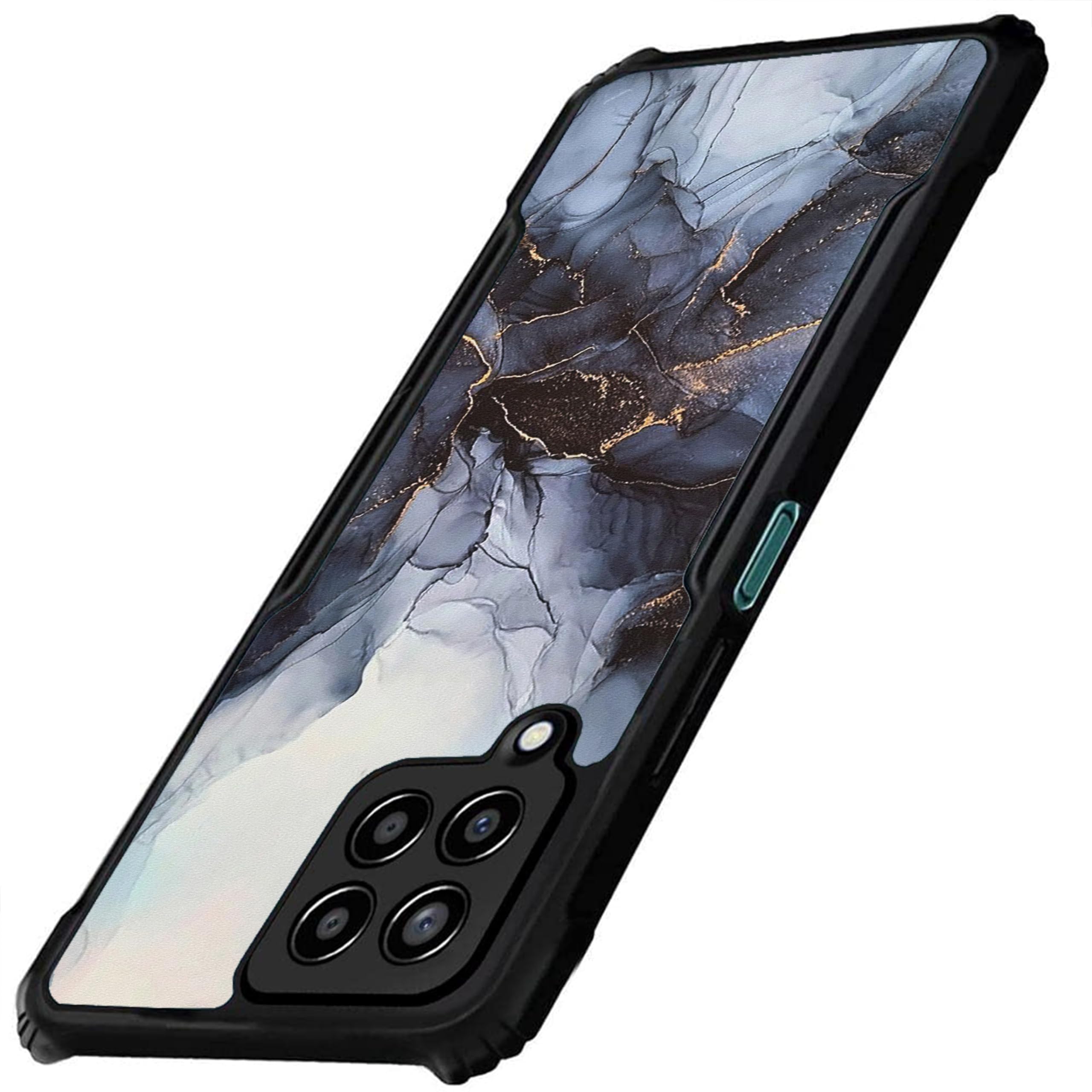 COBERTA Slim Shockproof 360 Degree Protection Design Back Cover Case for Samsung Galaxy F62 | (Black Grey White Marble) (B0CN5DJS53) Amazon Price History, Amazon Price Tracker