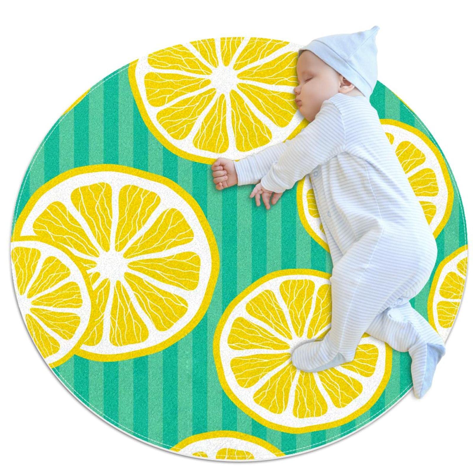 Tapis de salle de bain anti-glisse rond de 1m pour sol chambre