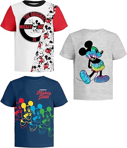 Disney Camiseta de Mickey Mouse para niños (ropa para niñas y niños) Fantasia Camiseta 2T, 3T, 4T, 5T, 6 niños pequeños y más