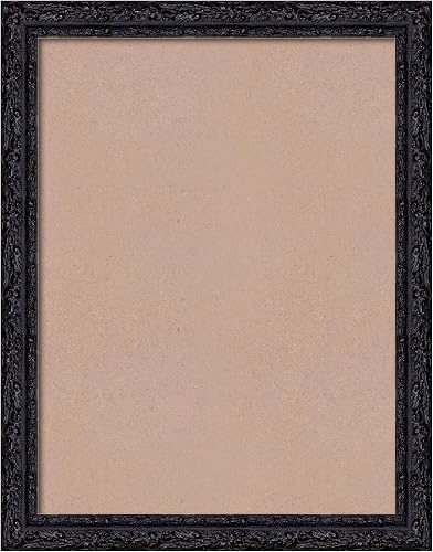 ArtXO Wood 18x24 Black Frames: Orante Picture Frame for 18 by 24 Canvas, Poster, Photo Display - Baroque Gallery Wall Gothic Frame 24x18