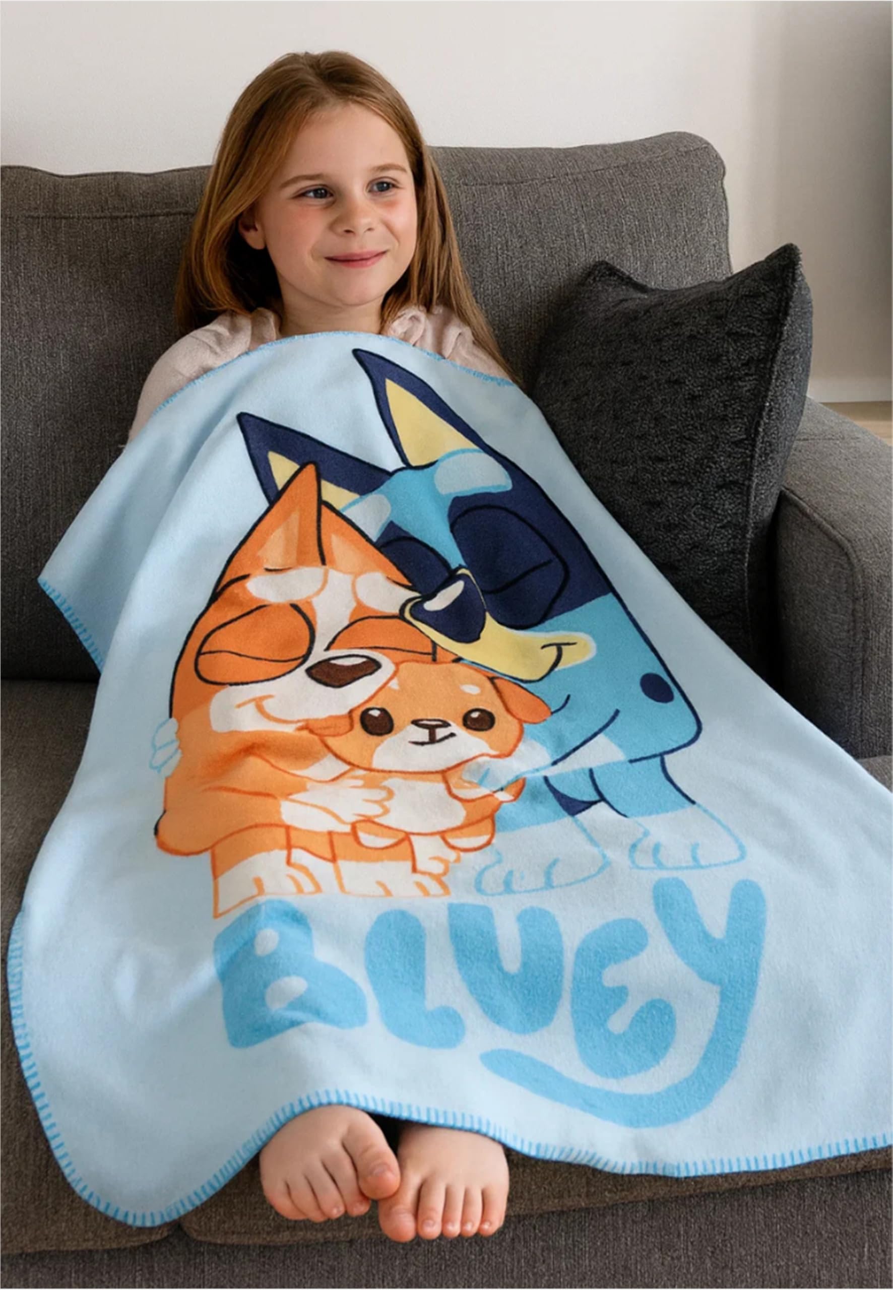BlueY Przytulny koc dla dzieci 100 x 150 cm – puszysty koc z motywem – miękki koc polarowy dla chłopców i dziewczynek
