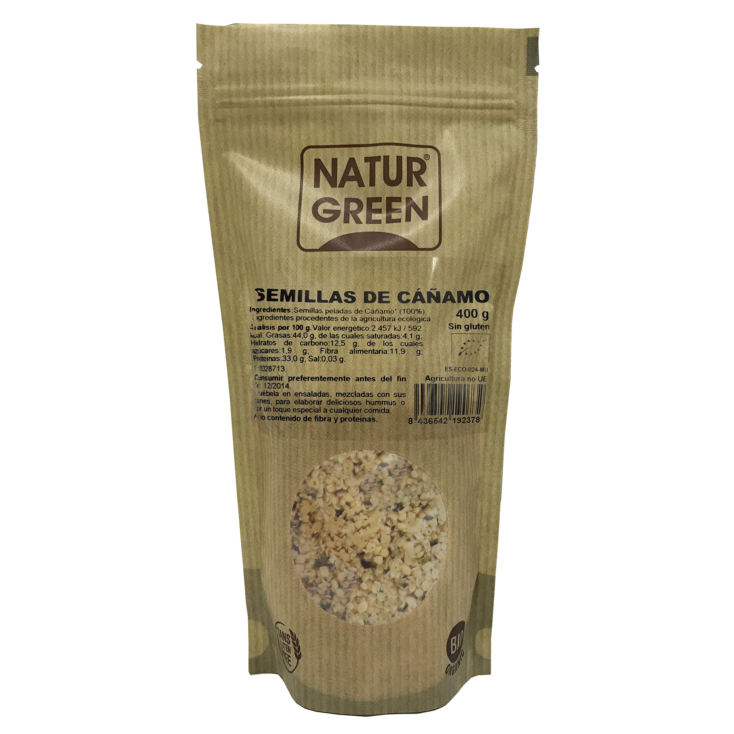 Semillas de Cañamo Bio Naturgreen 400g