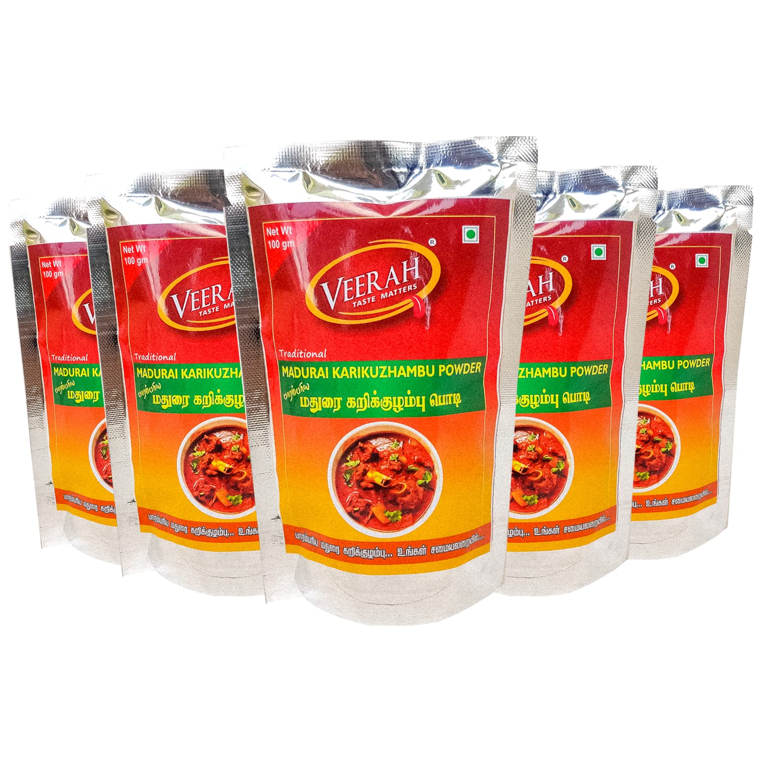 VEERAH-TASTE MATTERS Veerah Foods Madurai Kari Kuzhambu Powder 500G(Pack Of 5) (B09QDQCWZG) Amazon Price History, Amazon Price Tracker