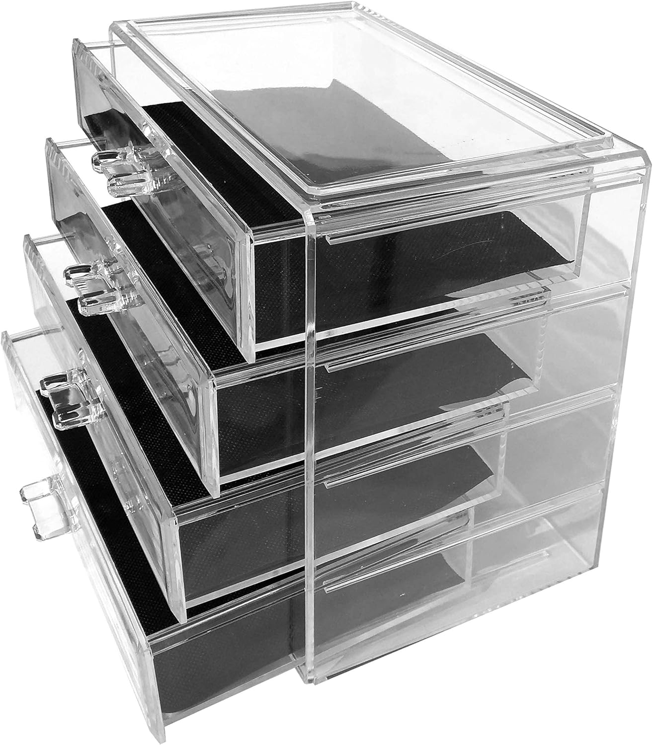 Kamay's 9 Compartments Small Multifunction Transparent Acrylic Desktop Cosmetic Display Stand Case For Lipstick Makeup Brush Nail polish …