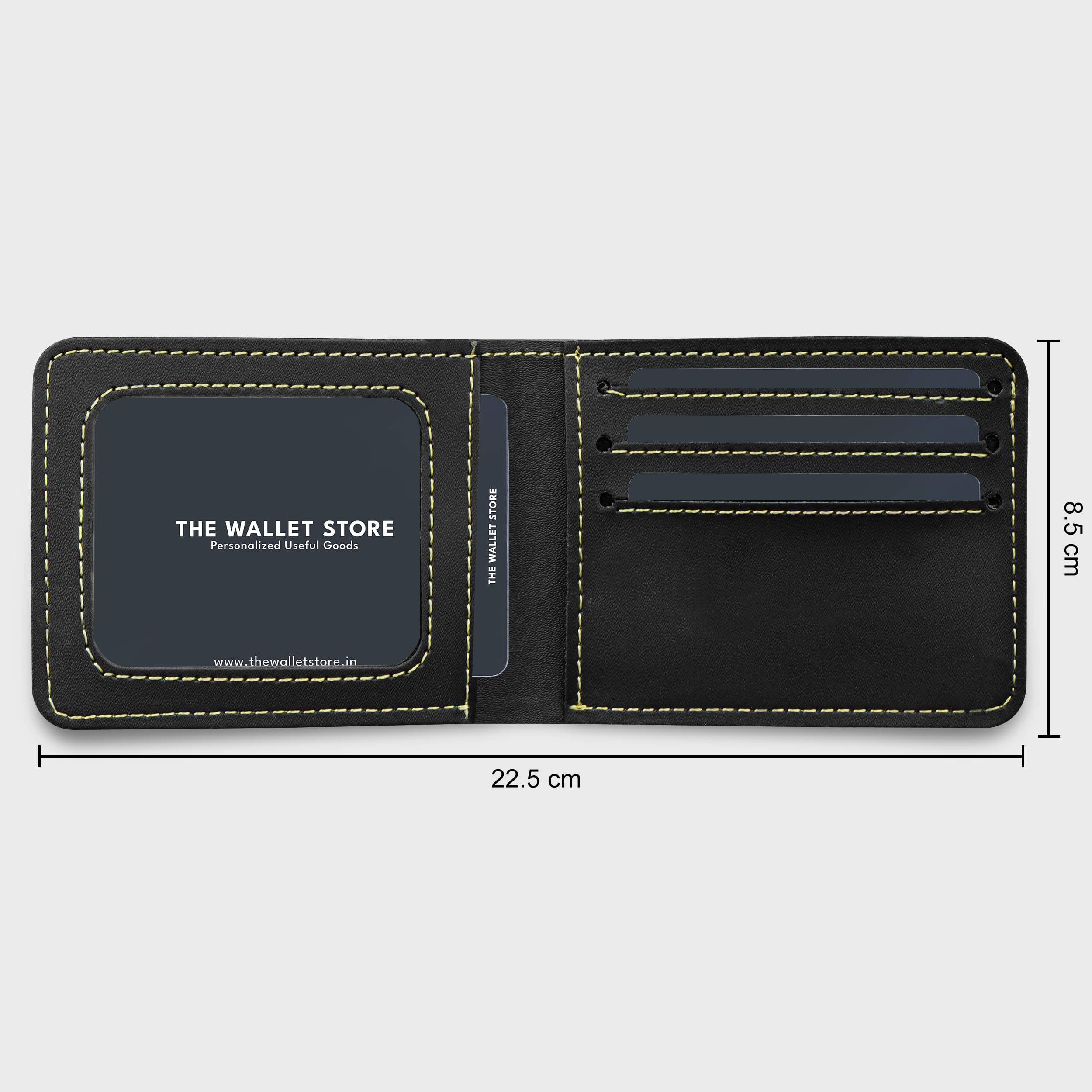 The Wallet Store Vegan Leather Wallet For Men - Black