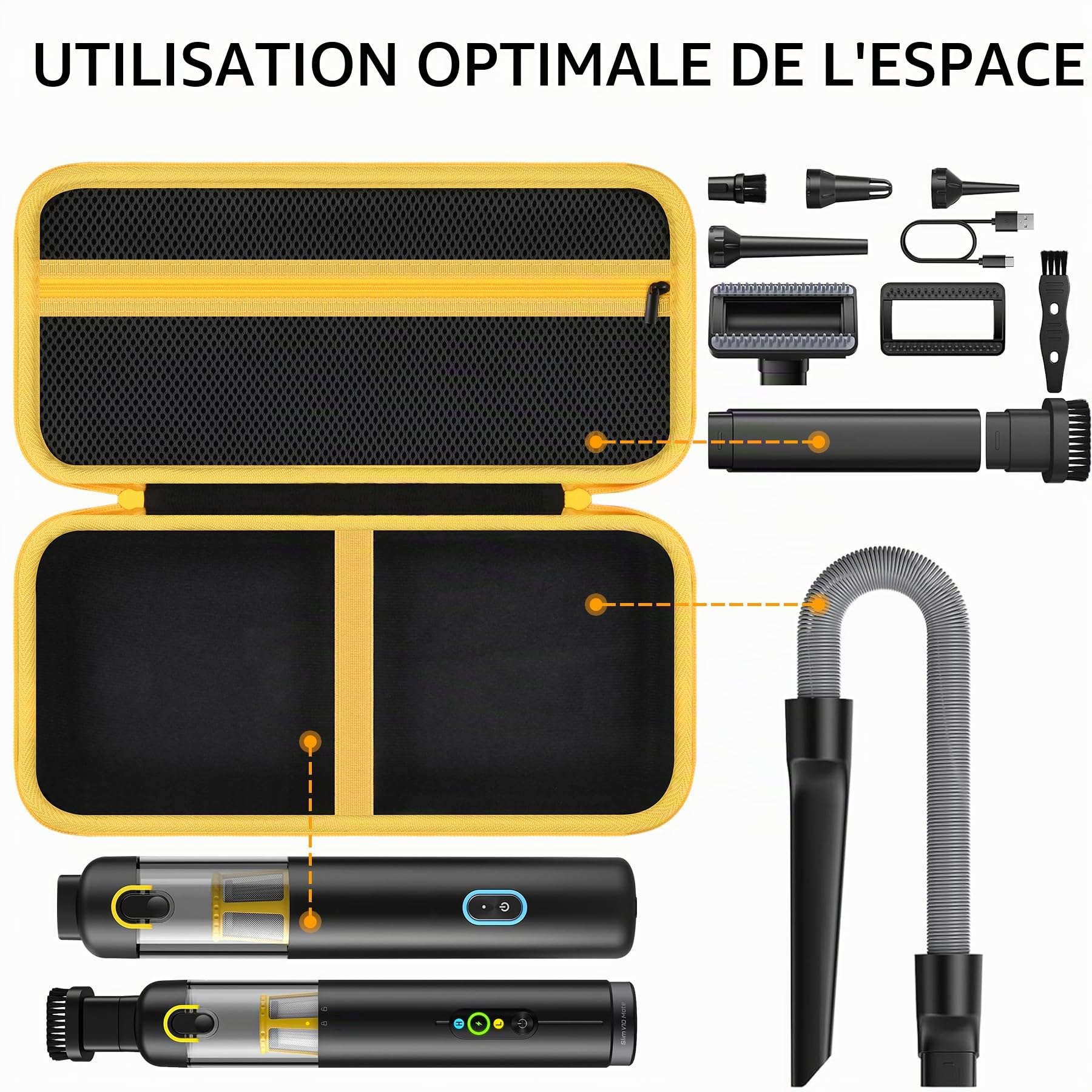 Aenllosi Coque pour Fanttik Slim V8 Apex/Mate & V10 Apex/Mate, Noir | Coque Rigide Protectrice, Protection Antichoc et Anti-Poussière, Extérieur Résistant aux Éclaboussures, Étui Seul