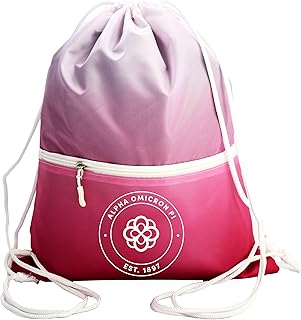 Sorority Shop Alpha Omicron Pi Drawstring Backpack, Ombre Color Design