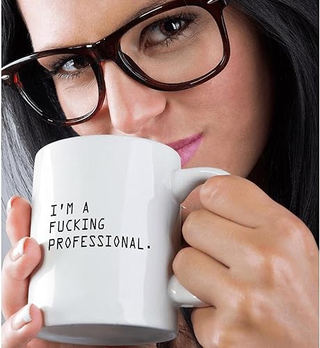 Miniatura 2 de 3dRose mug _ 221162 _ 3 I 'm a Fucking profesional Magic transformando taza, 11 oz, color blanco y negro