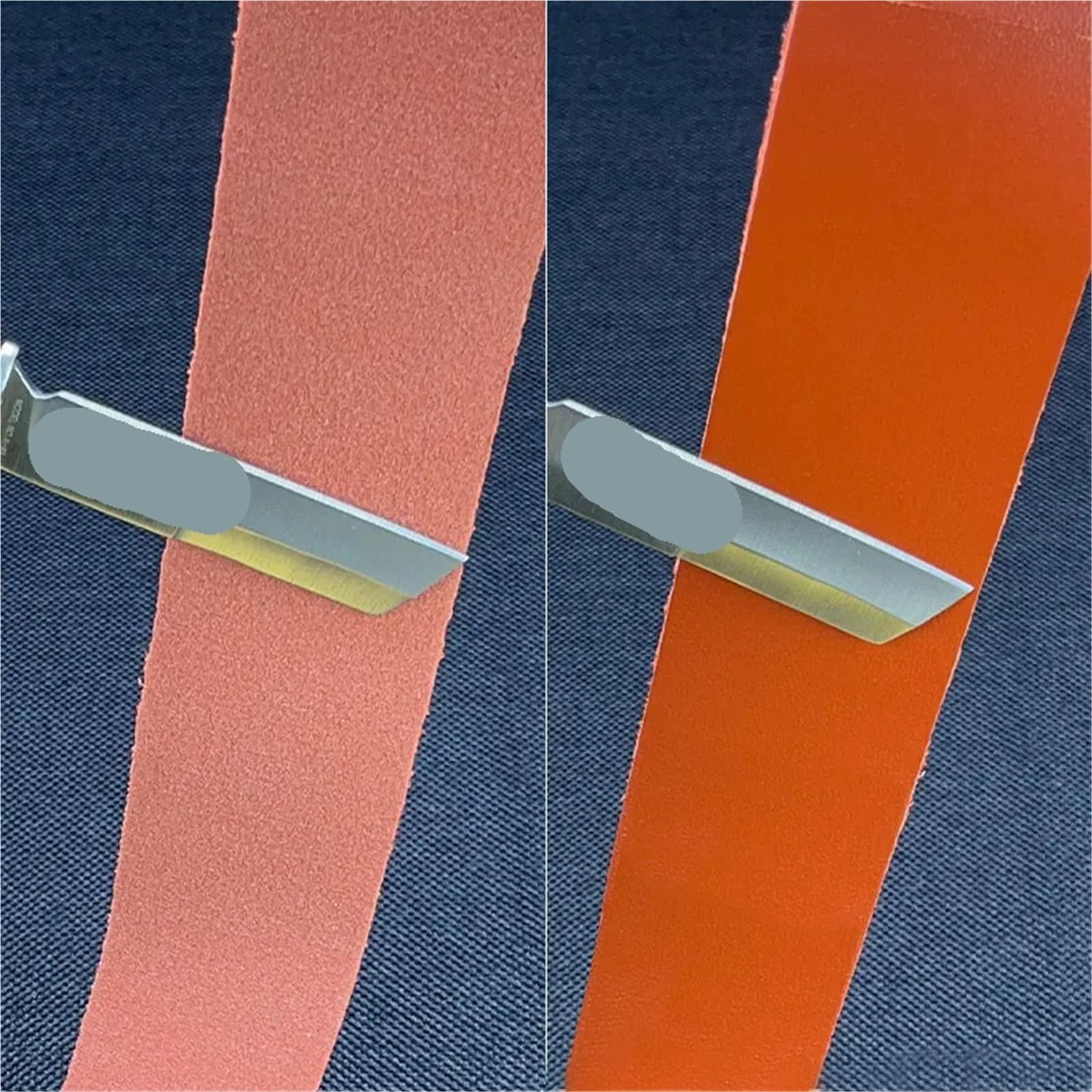 Coramella per Affilatura Cinturino in pelle for affilatura rasoio a mano libera, in da barbiere con composto lucidante Per Rasoi, Affilatura Coltelli E Scalpelli(Leather 5)