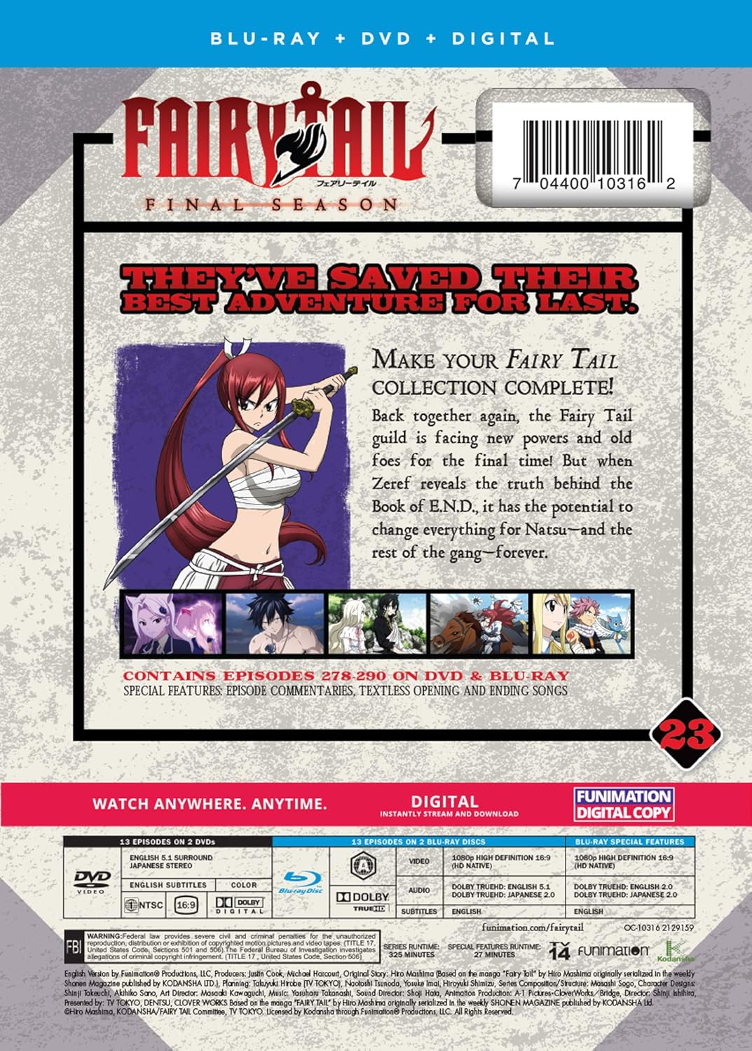 Buy Fairy Tail Final Season Part 23 Online In Turkey B02hnkw1