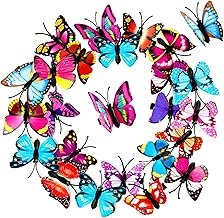 24 Pièces Pinces à Cheveux de Papillon Barrettes de Papillons Colorées 3D Pinces à Cheveux de Papillon d De noël pour Faveurs de Fête de Femmes