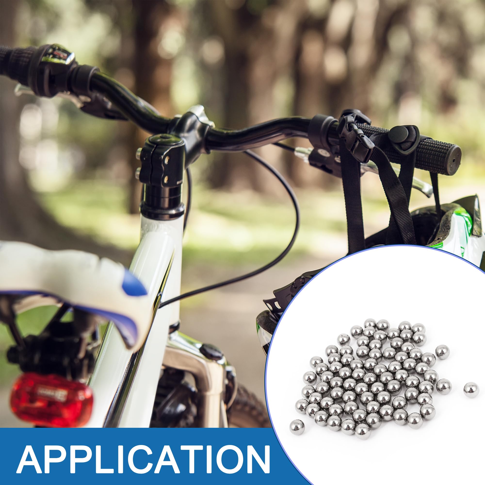 A ABSOPRO Rodamiento de Bolas de Acero al Carbono para Rueda de Bicicleta, Diámetro de 6mm