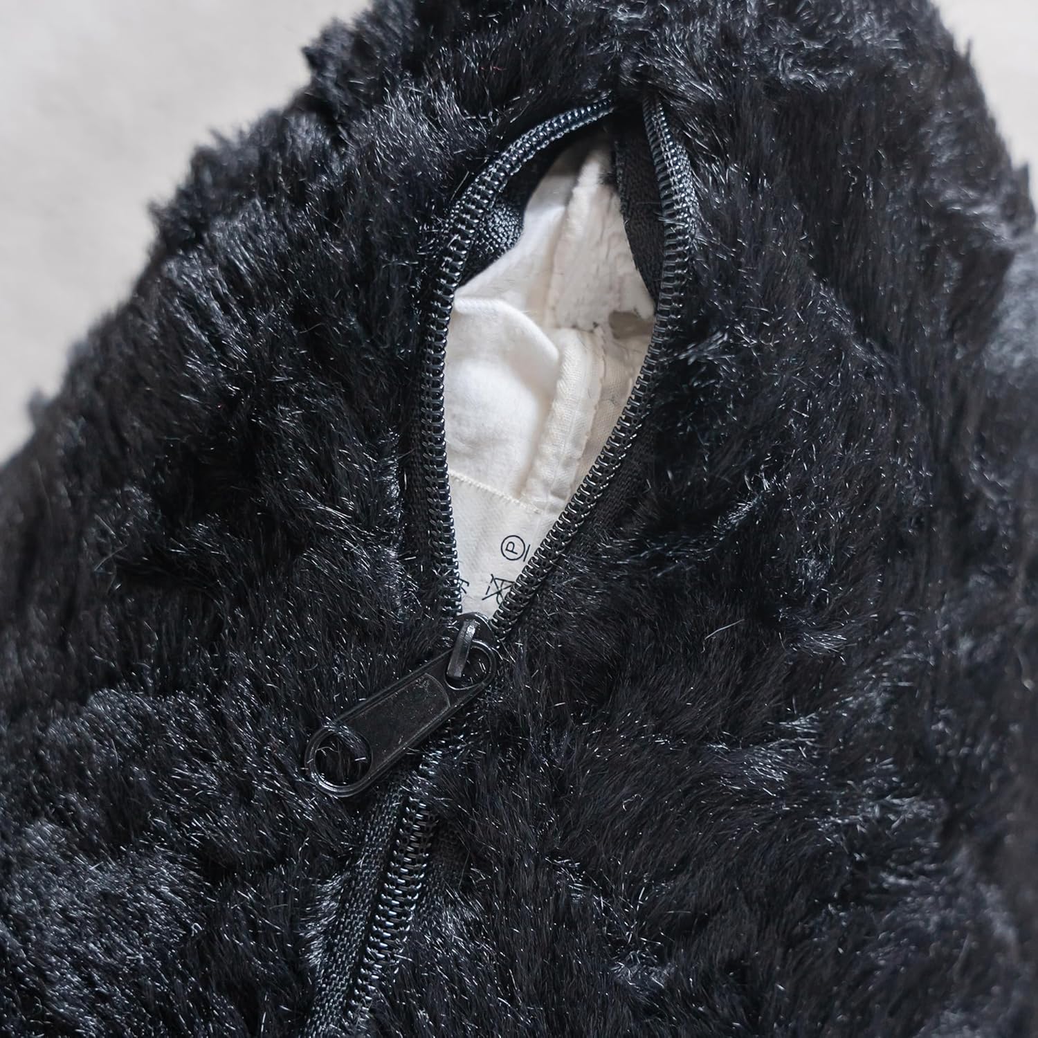 Neelvin Set of 2 Faux Fur Throw Pillow Covers 12x20 Inch Black Cozy Soft Solid Decorative Pillowcases Thick Plush Sheepskin Cushion Case for Chair and Couch Sofa Bedroom - Image 5