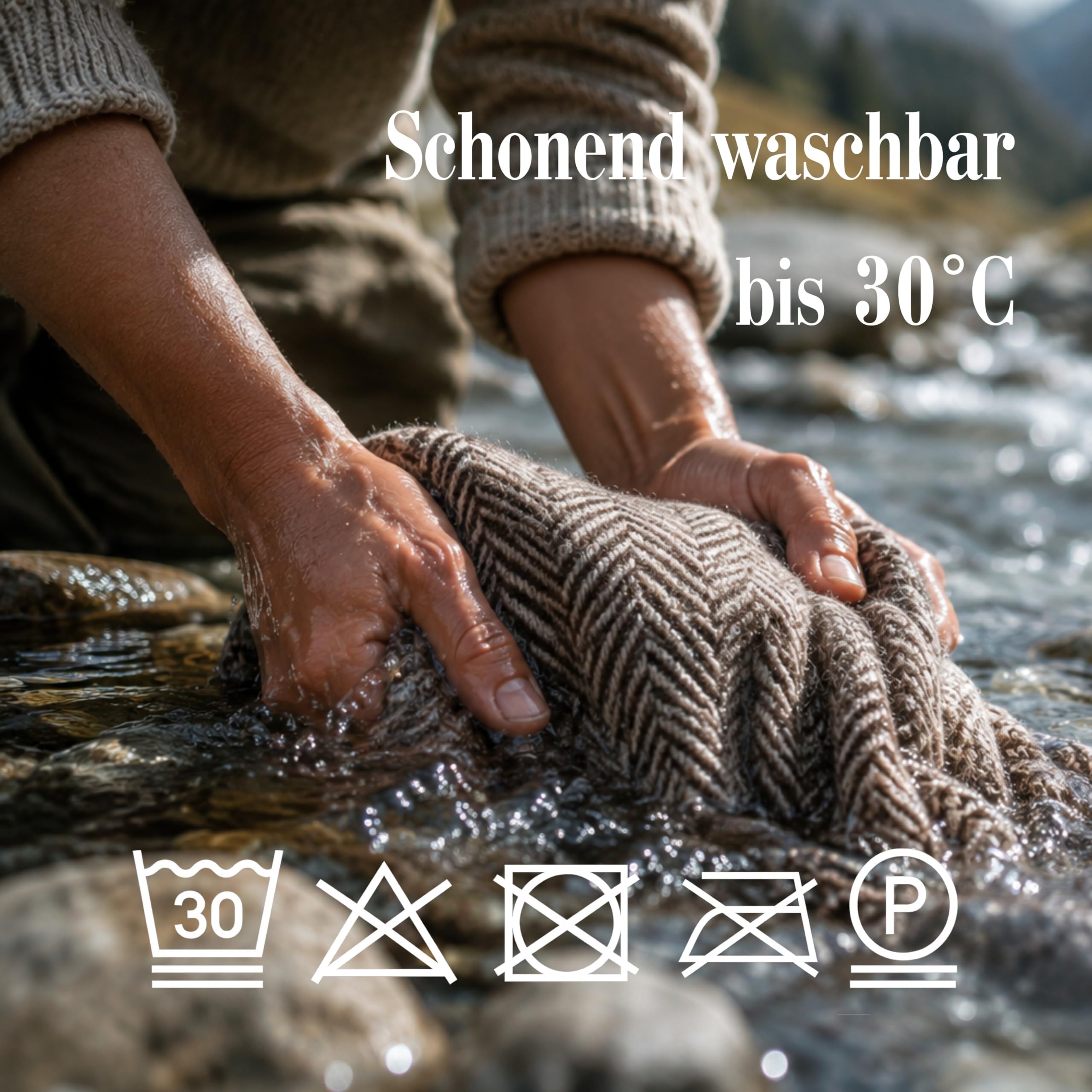 Flanelldecke Elfenweich Fischgrät-Muster (Salbeigrün/Cremeweiß) Made in Austria – weiche & warme Kuscheldecke Wohndecke aus Baumwolle für Couch Sofa Sessel – 140x200 cm