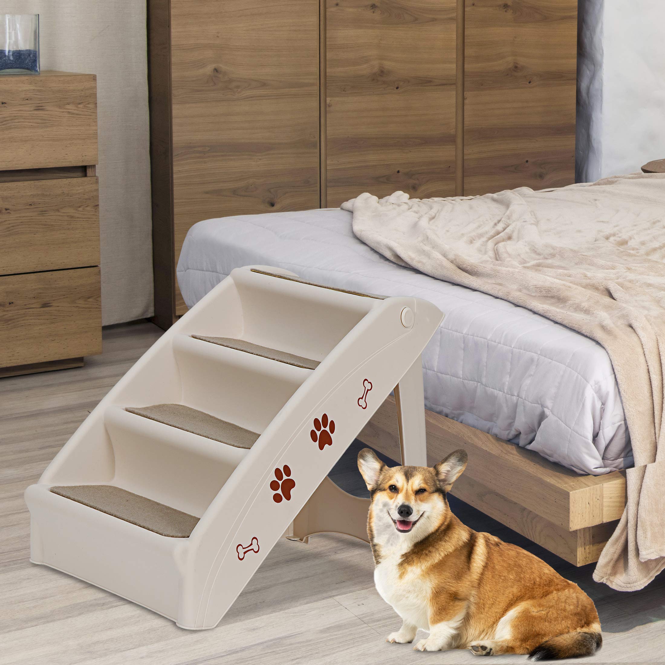 Nova Microdermabrasion Pet Dog Stairs Steps for high Bed for Small Dogs