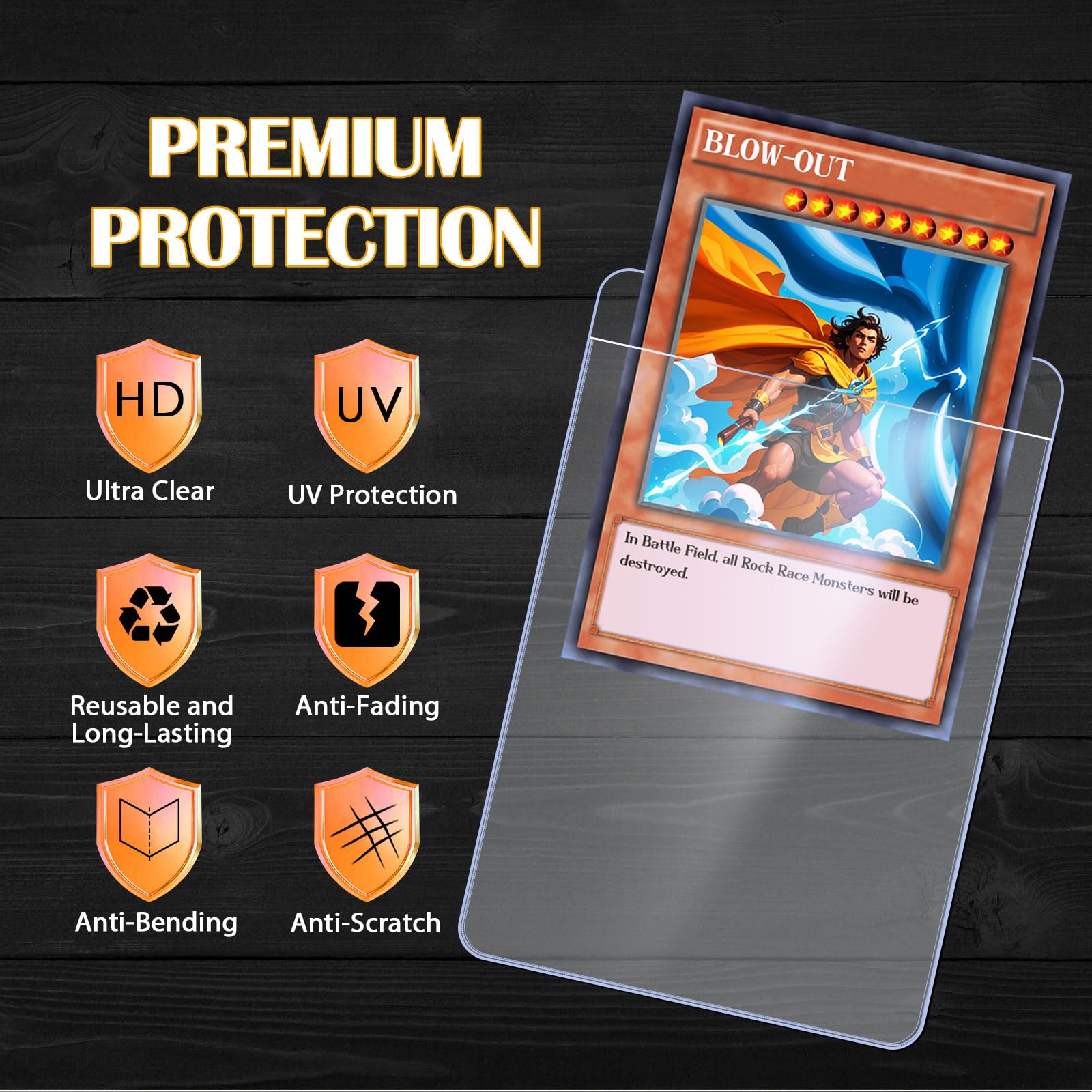 Guard-it - 50 pochettes semi-rigides pour cartes de sport et cartes à collectionner - Recommandé pour PSA, BGS, ACE, SGC et CGC