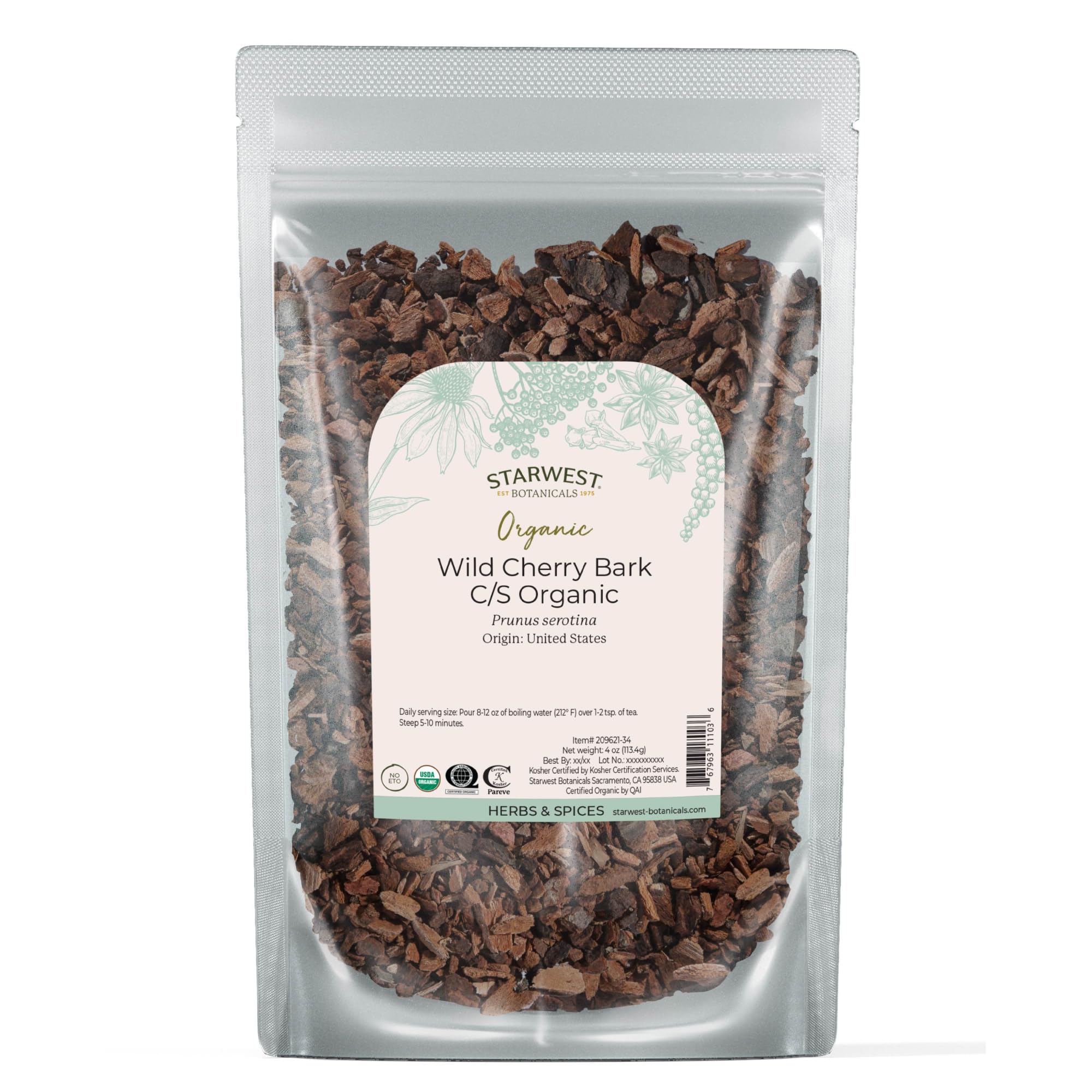 Amazon.com: Starwest Botanicals Wild Cherry Bark Organic - Dried