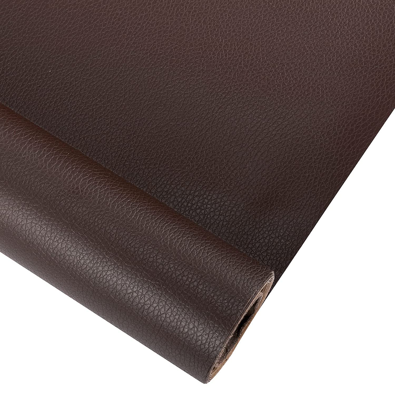ONPRIX 60 x 30 cm Large Leather Repair Patch for Couches- Self-Adhesive Waterproof PU Leather Kit for Sofa Car Seats Drivers Seat Vinyl Chairs Furniture Handbags Jackets Fix Tear (Brown) 2 Pcs-image-6
