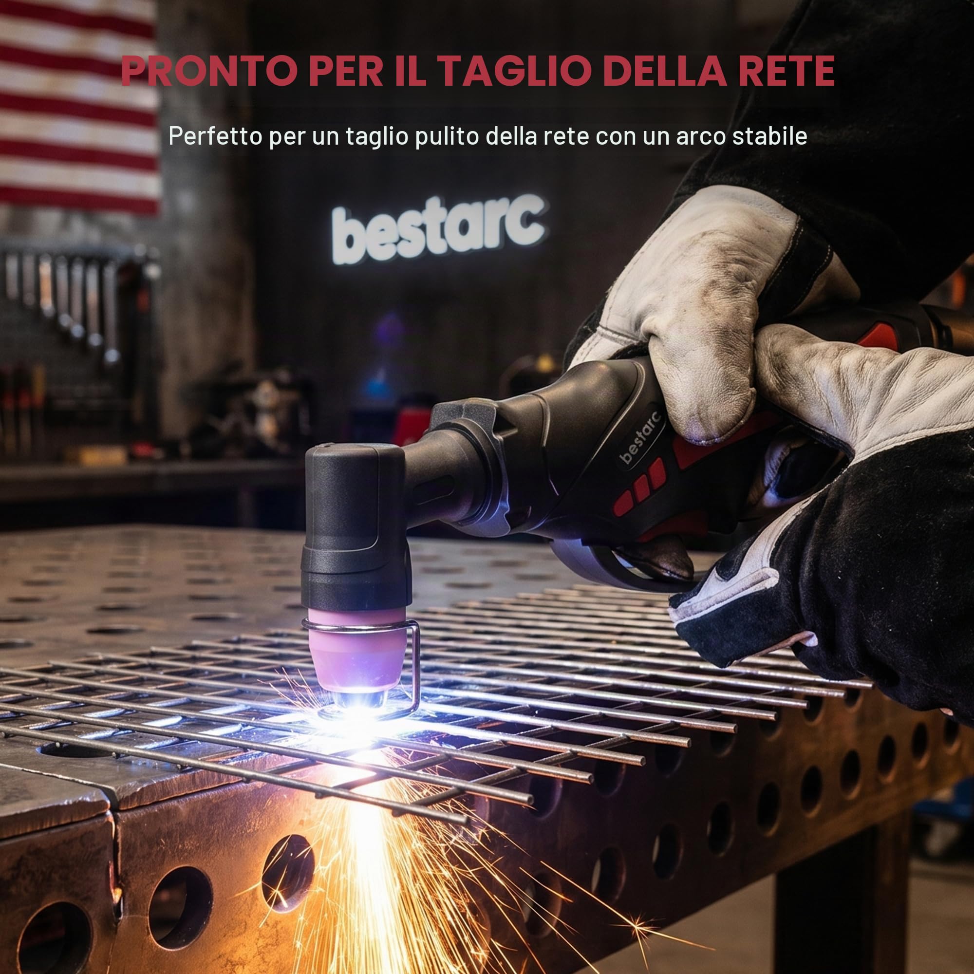 bestarc Taglierina al plasma, Pilot Arc BTC500DP 7th Generation 50Amps Screen Display Dual Voltage 110/220V Macchina da taglio al plasma digitale (BTC500DP 7Gen 110/220V)