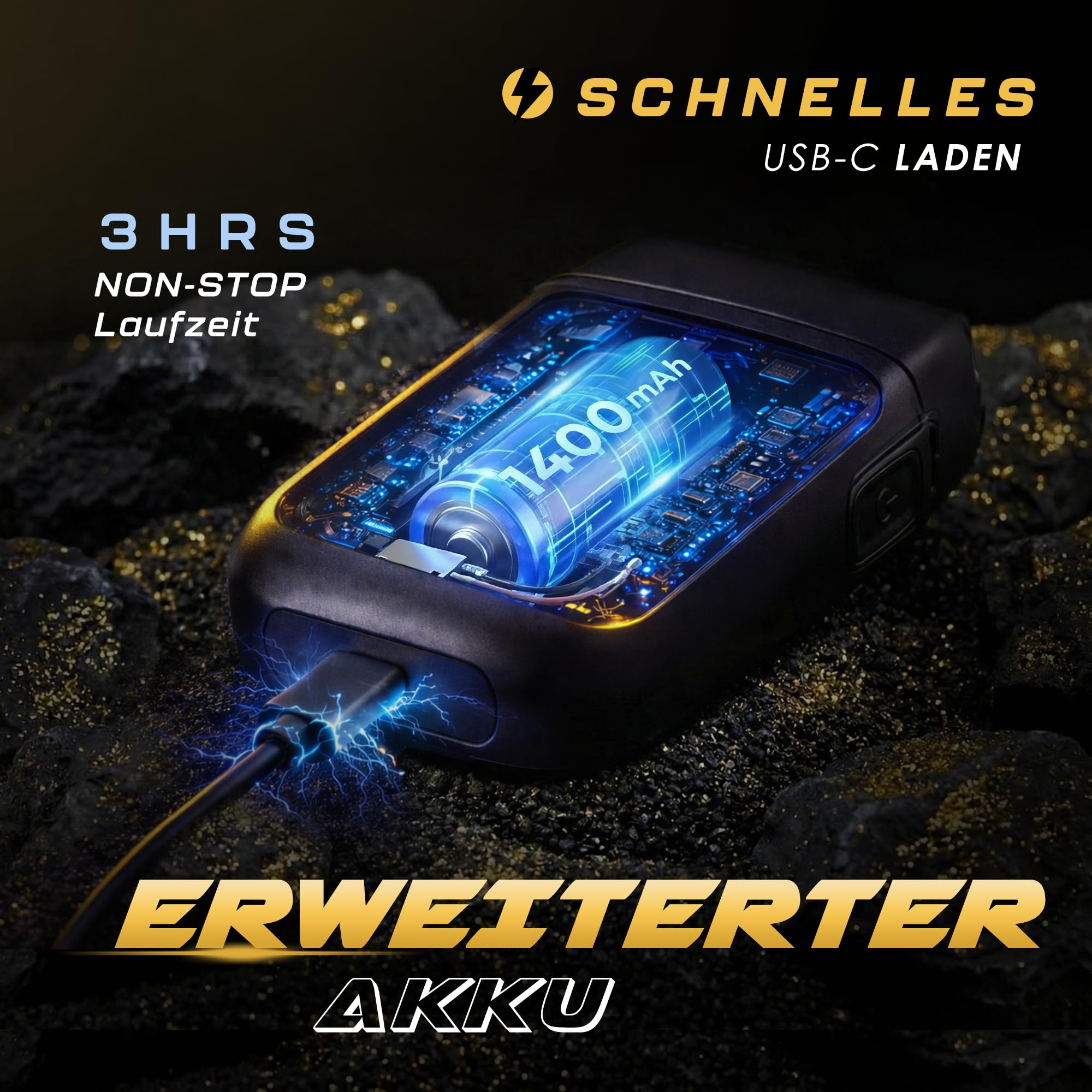 Fagaci Folienrasierer Elektrisch Herren Spiegelglatte Rasur ohne Irritationen, Elektrischer Rasierer 8500 U/min Hochleistungsmotor, Rasierer Elektrisch 3 Std. Akku, Elektrorasierer Herren