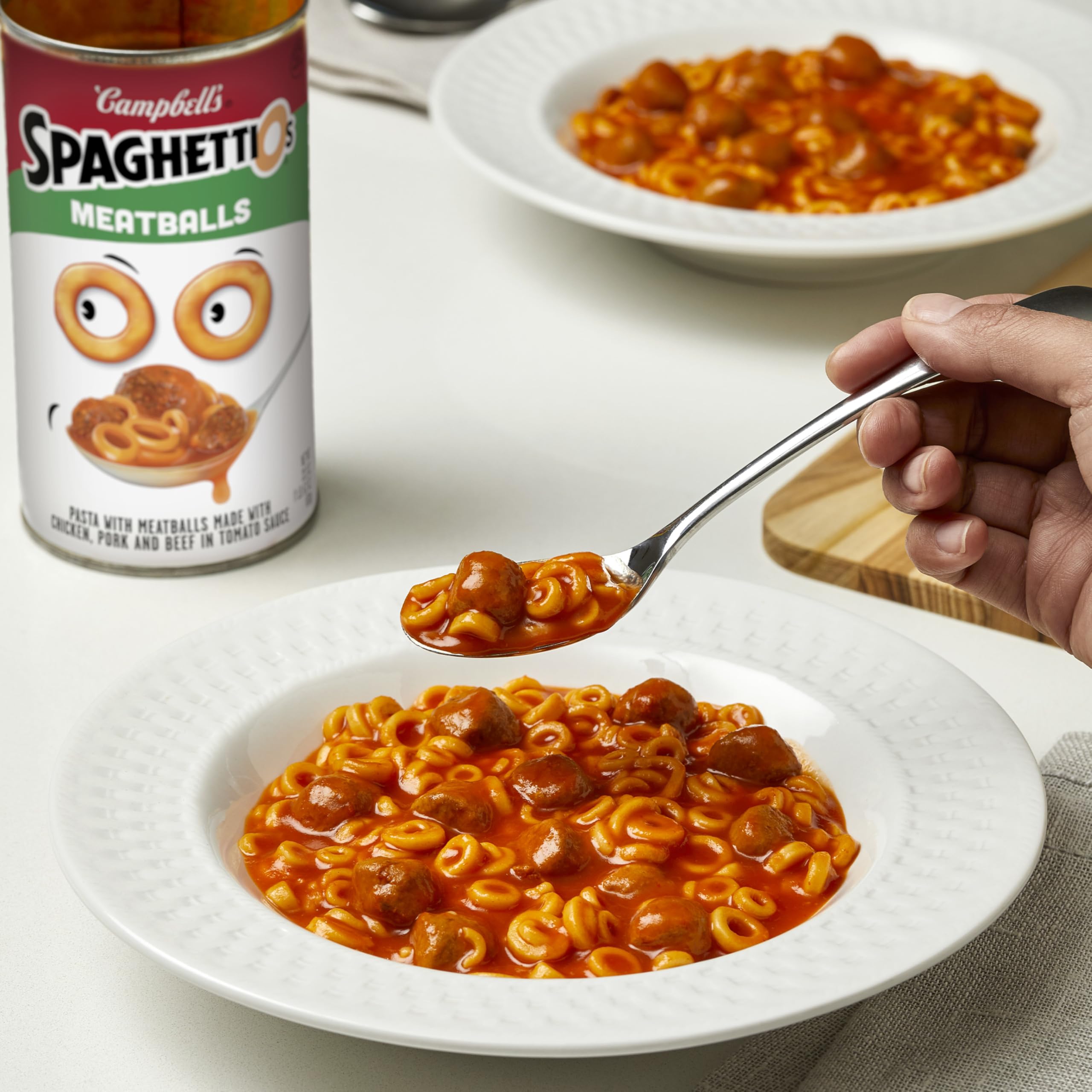 SpaghettiOs Super Mario Bros Canned Pasta with Meatballs, 15.6 oz Can (Pack of 12): Meatballs 22.2 Ounce (Pack of 12)