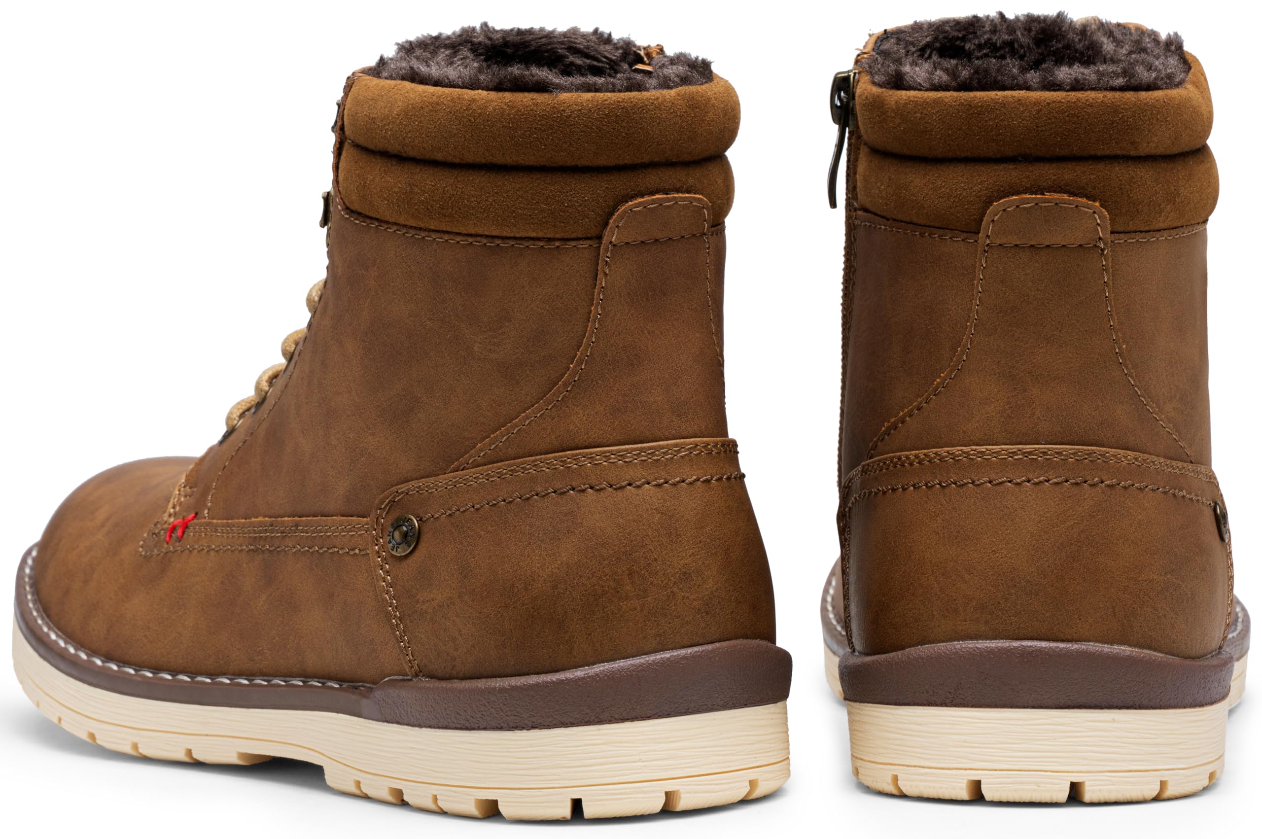 VOSTEY Herren Stiefel Winterschuhe Motorrad Casual Stiefeletten Für Herren Chelsea Boots Leder