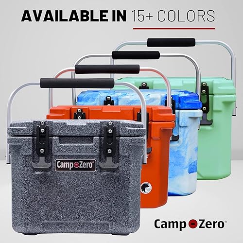 Miniatura 6 de CAMP-ZERO Baúl de hielo duro portátil de 10 litros y 10.6 cuartos de galón, perfecto para bebidas, almuerzo, playa, picnic, canotaje, camping y
