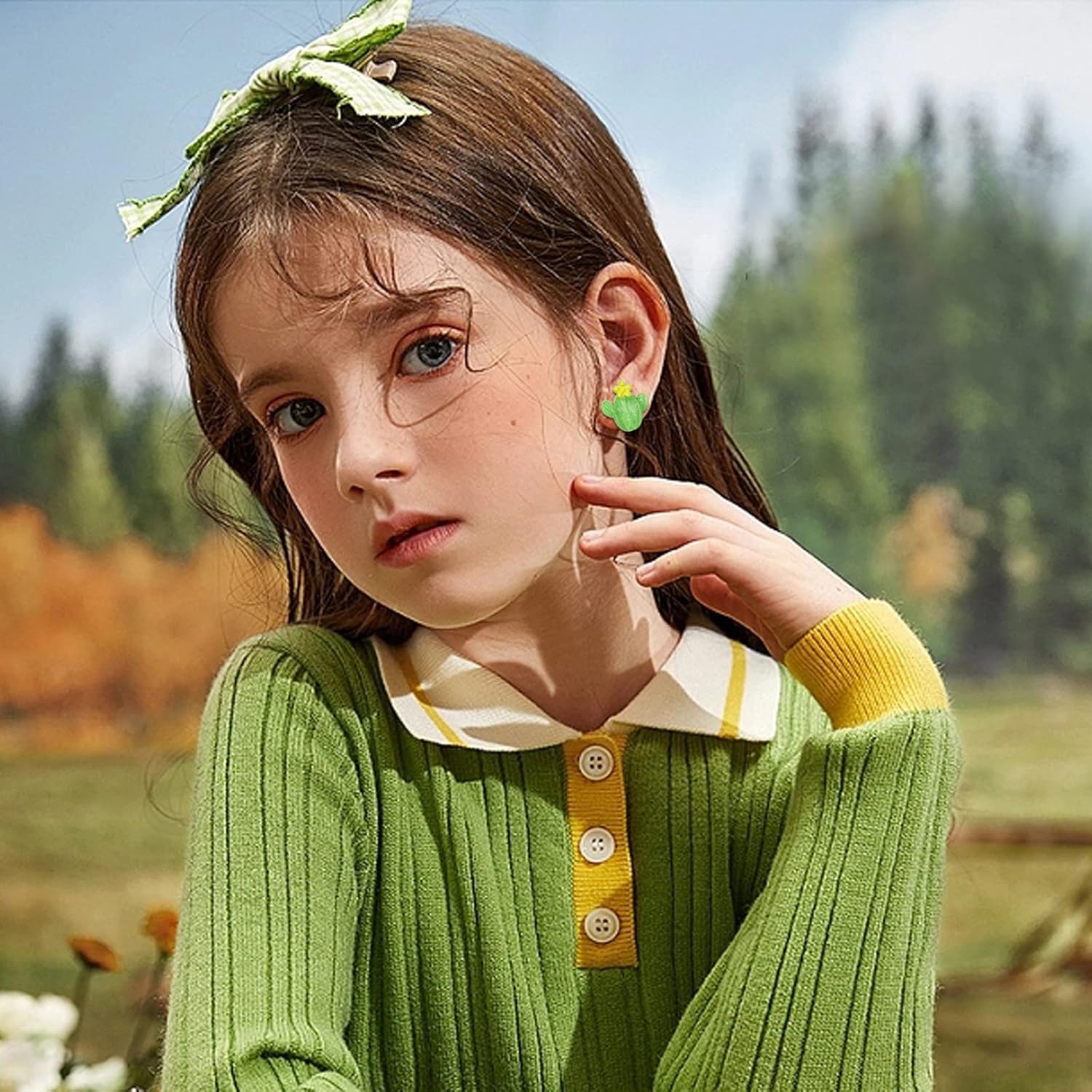 NEWITIN 15 Pairs Magnetic Stud Earrings for Girls Clip on Earring Hypoallergenic Magnet Studs Non Piercing Girls Earring Cute Magnetic Earrings for Kids Women - Image 7