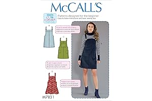 McCall's Patterns McCall's Learn Women's Overall Jumper Sewing, Sizes 12-20 Patterns
